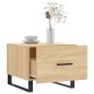 vidaXL Mesa de centro madera contrachapada roble Sonoma 50x50x40 cm