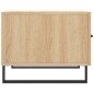 vidaXL Mesa de centro madera contrachapada roble Sonoma 50x50x40 cm