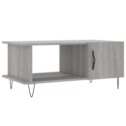 vidaXL Mesa de centro madera contrachapada gris Sonoma 90x50x40 cm
