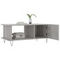 vidaXL Mesa de centro madera contrachapada gris Sonoma 90x50x40 cm vidaXL Mesa de centro madera contrachapada gris Sonoma 90x50x40 cm