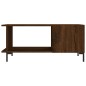 vidaXL Mesa de centro madera contrachapada roble marrón 90x50x40 cm vidaXL Mesa de centro madera contrachapada roble marrón 90x50x40 cm
