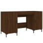 vidaXL Escritorio madera de ingeniería roble marrón 140x50x75 cm vidaXL Escritorio madera de ingeniería roble marrón 140x50x75 cm