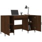 vidaXL Escritorio madera de ingeniería roble marrón 140x50x75 cm vidaXL Escritorio madera de ingeniería roble marrón 140x50x75 cm