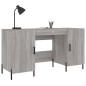 vidaXL Escritorio madera de ingeniería gris Sonoma 140x50x75 cm vidaXL Escritorio madera de ingeniería gris Sonoma 140x50x75 cm
