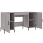vidaXL Escritorio madera de ingeniería gris Sonoma 140x50x75 cm vidaXL Escritorio madera de ingeniería gris Sonoma 140x50x75 cm