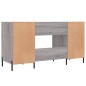 vidaXL Escritorio madera de ingeniería gris Sonoma 140x50x75 cm vidaXL Escritorio madera de ingeniería gris Sonoma 140x50x75 cm