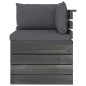 vidaXL Muebles de palets para jardín 9 pzas cojines madera maciza pino vidaXL Muebles de palets para jardín 9 pzas cojines madera maciza pino