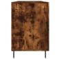 vidaXL Escritorio madera de ingeniería roble ahumado 140x50x75 cm vidaXL Escritorio madera de ingeniería roble ahumado 140x50x75 cm