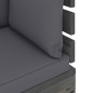 vidaXL Muebles de palets para jardín 9 pzas cojines madera maciza pino vidaXL Muebles de palets para jardín 9 pzas cojines madera maciza pino