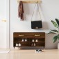 vidaXL Banco zapatero madera de ingeniería marrón roble 102x35x55 cm vidaXL Banco zapatero madera de ingeniería marrón roble 102x35x55 cm