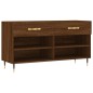 vidaXL Banco zapatero madera de ingeniería marrón roble 102x35x55 cm vidaXL Banco zapatero madera de ingeniería marrón roble 102x35x55 cm