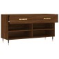 vidaXL Banco zapatero madera de ingeniería marrón roble 102x35x55 cm vidaXL Banco zapatero madera de ingeniería marrón roble 102x35x55 cm