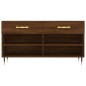 vidaXL Banco zapatero madera de ingeniería marrón roble 102x35x55 cm vidaXL Banco zapatero madera de ingeniería marrón roble 102x35x55 cm