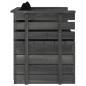 vidaXL Muebles de palets para jardín 7 pzas cojines madera maciza pino vidaXL Muebles de palets para jardín 7 pzas cojines madera maciza pino