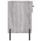 vidaXL Banco zapatero madera de ingeniería gris Sonoma 102x35x55 cm