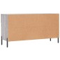 vidaXL Banco zapatero madera de ingeniería gris Sonoma 102x35x55 cm