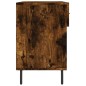 vidaXL Banco zapatero madera de ingeniería roble ahumado 102x35x55 cm