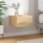 vidaXL Mesita de noche de pared color roble Sonoma 35x35x20 cm