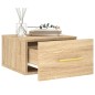 vidaXL Mesita de noche de pared color roble Sonoma 35x35x20 cm