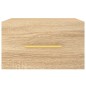vidaXL Mesita de noche de pared color roble Sonoma 35x35x20 cm