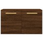 vidaXL Armario de pared madera ingeniería marrón roble 60x36,5x35 cm vidaXL Armario de pared madera ingeniería marrón roble 60x36,5x35 cm