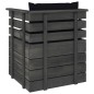 vidaXL Muebles de palets para jardín 7 pzas cojines madera maciza pino vidaXL Muebles de palets para jardín 7 pzas cojines madera maciza pino