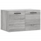 vidaXL Armario de pared madera de ingeniería gris Sonoma 60x36,5x35 cm vidaXL Armario de pared madera de ingeniería gris Sonoma 60x36,5x35 cm