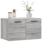 vidaXL Armario de pared madera de ingeniería gris Sonoma 60x36,5x35 cm vidaXL Armario de pared madera de ingeniería gris Sonoma 60x36,5x35 cm