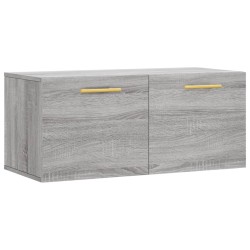 vidaXL Armario de pared madera de ingeniería gris Sonoma 80x36,5x35 cm