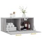 vidaXL Armario de pared madera de ingeniería gris Sonoma 80x36,5x35 cm vidaXL Armario de pared madera de ingeniería gris Sonoma 80x36,5x35 cm