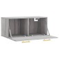 vidaXL Armario de pared madera de ingeniería gris Sonoma 80x36,5x35 cm vidaXL Armario de pared madera de ingeniería gris Sonoma 80x36,5x35 cm