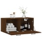vidaXL Armario de pared madera ingeniería marrón roble 80x36,5x35 cm vidaXL Armario de pared madera ingeniería marrón roble 80x36,5x35 cm