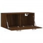 vidaXL Armario de pared madera ingeniería marrón roble 80x36,5x35 cm vidaXL Armario de pared madera ingeniería marrón roble 80x36,5x35 cm
