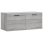vidaXL Armario de pared madera de ingeniería gris Sonoma 80x36,5x35 cm vidaXL Armario de pared madera de ingeniería gris Sonoma 80x36,5x35 cm