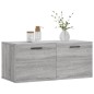 vidaXL Armario de pared madera de ingeniería gris Sonoma 80x36,5x35 cm vidaXL Armario de pared madera de ingeniería gris Sonoma 80x36,5x35 cm