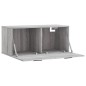 vidaXL Armario de pared madera de ingeniería gris Sonoma 80x36,5x35 cm vidaXL Armario de pared madera de ingeniería gris Sonoma 80x36,5x35 cm