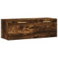 vidaXL Armario de pared madera ingeniería roble ahumado 100x36,5x35 cm vidaXL Armario de pared madera ingeniería roble ahumado 100x36,5x35 cm