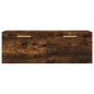 vidaXL Armario de pared madera ingeniería roble ahumado 100x36,5x35 cm vidaXL Armario de pared madera ingeniería roble ahumado 100x36,5x35 cm