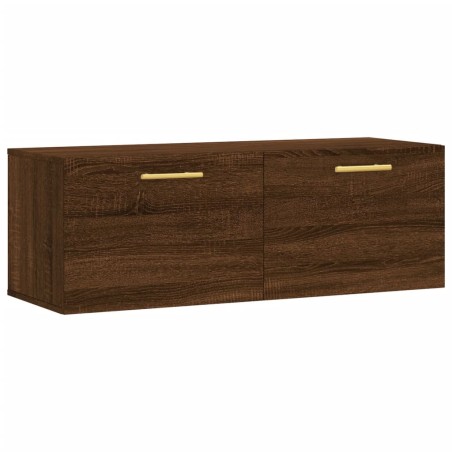 vidaXL Armario de pared madera ingeniería marrón roble 100x36,5x35 cm