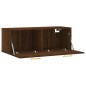 vidaXL Armario de pared madera ingeniería marrón roble 100x36,5x35 cm vidaXL Armario de pared madera ingeniería marrón roble 100x36,5x35 cm