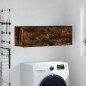 vidaXL Armario de pared madera ingeniería roble ahumado 100x36,5x35 cm vidaXL Armario de pared madera ingeniería roble ahumado 100x36,5x35 cm