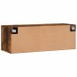 vidaXL Armario de pared madera ingeniería roble ahumado 100x36,5x35 cm vidaXL Armario de pared madera ingeniería roble ahumado 100x36,5x35 cm