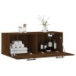 vidaXL Armario de pared madera ingeniería marrón roble 100x36,5x35 cm vidaXL Armario de pared madera ingeniería marrón roble 100x36,5x35 cm