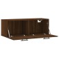 vidaXL Armario de pared madera ingeniería marrón roble 100x36,5x35 cm vidaXL Armario de pared madera ingeniería marrón roble 100x36,5x35 cm