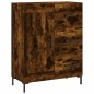 vidaXL Aparador de madera de ingeniería roble ahumado 69,5x34x90 cm vidaXL Aparador de madera de ingeniería roble ahumado 69,5x34x90 cm