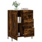 vidaXL Aparador de madera de ingeniería roble ahumado 69,5x34x90 cm vidaXL Aparador de madera de ingeniería roble ahumado 69,5x34x90 cm