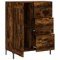 vidaXL Aparador de madera de ingeniería roble ahumado 69,5x34x90 cm vidaXL Aparador de madera de ingeniería roble ahumado 69,5x34x90 cm