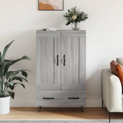 vidaXL Aparador alto madera de ingeniería gris Sonoma 69,5x31x115 cm
