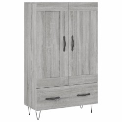 vidaXL Aparador alto madera de ingeniería gris Sonoma 69,5x31x115 cm