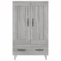 vidaXL Aparador alto madera de ingeniería gris Sonoma 69,5x31x115 cm vidaXL Aparador alto madera de ingeniería gris Sonoma 69,5x31x115 cm